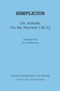 Cover: On Aristotle "On the Heavens 1.10-12" - Bristol Classical Press