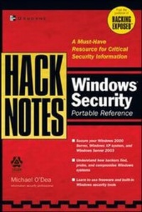 Enlarge image Cover: HackNotes Windows Security Portable Reference - McGraw-Hill Professional