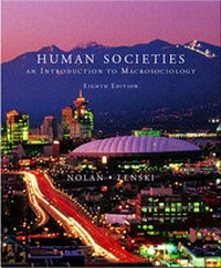 Enlarge image Cover: Human Societies: An Introduction to Macrosociology - McGraw-Hill Professional