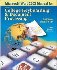 Enlarge image Cover: Microsoft (R) Word 2003 Manual for College Keyboarding & Document Processing (GDP) - McGraw-Hill Professional