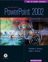 Abbildung von: The O'Leary Series: PowerPoint 2002- Introductory - McGraw-Hill Professional