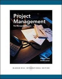 Enlarge image Cover: Project Management: The Managerial Process - McGraw-Hill Professional