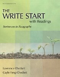 Abbildung von: The Write Start With Readings: Sentences To Paragraphs - Pearson Education (US)