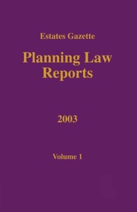 Enlarge image Cover: PLR 2003 - Estates Gazette Ltd