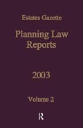 Cover: PLR 2003 - Estates Gazette Ltd