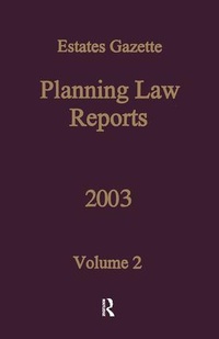 Enlarge image Cover: PLR 2003 - Estates Gazette Ltd
