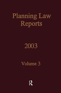 Cover: PLR 2003 - Estates Gazette Ltd