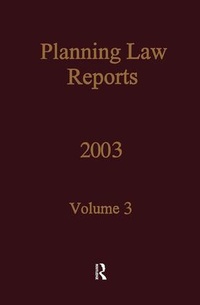 Enlarge image Cover: PLR 2003 - Estates Gazette Ltd