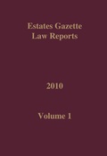 Cover: EGLR 2010 Volume 1 - Estates Gazette Ltd