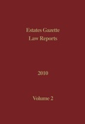 Cover: EGLR 2010 Volume 2 - Estates Gazette Ltd