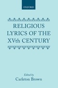 Cover: Religious Lyrics of the Fifteenth Century - Oxford University Press