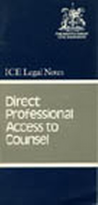 Abbildung von: Direct Professional Access to Counsel - Thomas Telford Ltd
