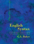 Cover: English Syntax - MIT Press