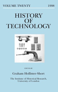 Enlarge image Cover: History of Technology: Vol.20, 1998 - Mansell Publishing