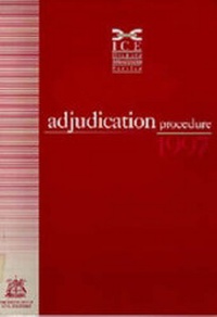 Bild: The ICE Adjudication Procedure 1997 - Institution of Civil Engineers