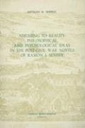 Cover: Adjusting to Reality: Philosophical and Psychological Ideas in the Post-Civil War Novels of Ramon J. Sender - Tamesis Books