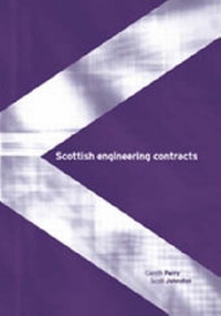Abbildung von: Scottish Engineering Contracts - Thomas Telford Ltd