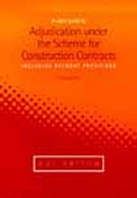 Abbildung von: A Users' Guide to Adjudication under the Scheme for Construction Contracts (including payment provisions): 2nd Edition - Thomas Telford Ltd