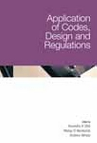 Enlarge image Cover: Application of Codes, Design and Regulations - Thomas Telford Ltd