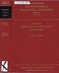 Enlarge image Cover: Comprehensive Analytical Chemistry: Methods of Organic Analysis v. 15 - Elsevier