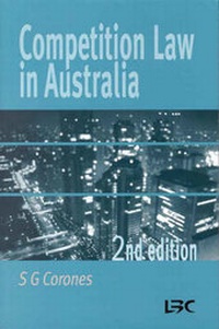Abbildung von: Competition Law in Australia - Law Book Co of Australasia