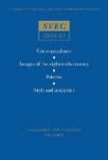 Cover: Correspondence; Images of the eighteenth century; Polemic, Style and aesthetics - Voltaire Foundation