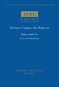 Cover: Musique et langage chez Rousseau - Voltaire Foundation