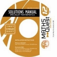 Enlarge image Cover: Maths Quest 12 Specialist Mathematics 2E Solutions CD-ROM - Jacaranda Wiley