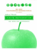 Cover: Finite Mathematics: Technology Resource Manual - Wiley