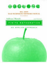 Enlarge image Cover: Finite Mathematics: Technology Resource Manual - Wiley