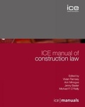 Cover: ICE Manual of Construction Law - Institution of Civil Engineers