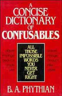 Enlarge image Cover: A Concise Dictionary of Confusables - Wiley