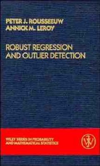 Enlarge image Cover: Robust Regression and Outlier Detection - Wiley