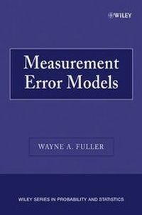 Enlarge image Cover: Measurement Error Models - Wiley
