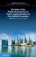 Cover: The Role of the Public Bureaucracy in Policy Implementation in Five ASEAN Countries - Cambridge University Press