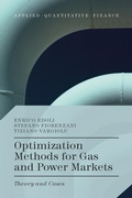 Cover: Optimization Methods for Gas and Power Markets - Palgrave Macmillan