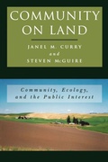 Cover: Community on Land - Rowman & Littlefield Publishers