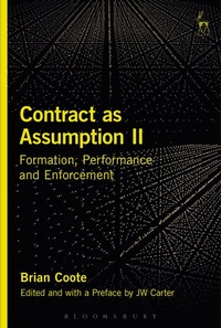 Enlarge image Cover: Contract as Assumption II - Hart Publishing