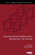 Cover: Constitutional Deliberative Democracy in Europe - ECPR Press
