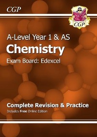 Abbildung von: A-Level Chemistry: Edexcel Year 1 & AS Complete Revision & Practice with Online Edition - Coordination Group Publications Ltd (CGP)