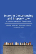 Cover: Essays in Conveyancing and Property Law in Honour of Professor Robert - Open Book Publishers