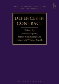 Enlarge image Cover: Defences in Contract - Hart Publishing