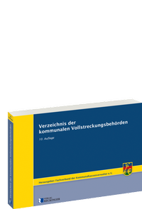 Abbildung von: Verzeichnis der kommunalen Vollstreckungsbehörden - Verlag Reckinger
