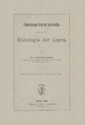 Bild: Untersuchungen ueber den Leprabazillus und ueber die Histologie der Lepra - S Karger AG