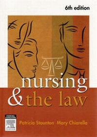Abbildung von: Nursing and the Law - Harcourt Publishers Group (Australia) Pty.Ltd