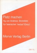 Cover: Platz machen - Merve