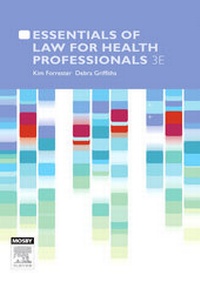 Abbildung von: Essentials of Law for Health Professionals - Mosby