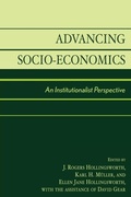Cover: Advancing Socio-Economics - Rowman & Littlefield Publishers