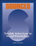Cover: Sources: Notable Selections in Social Psychology - McGraw-Hill Publishing Co.