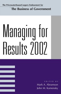 Enlarge image Cover: Managing For Results 2002 - Rowman & Littlefield Publishers